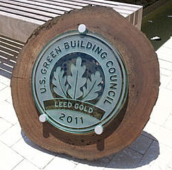 leed gold plaque