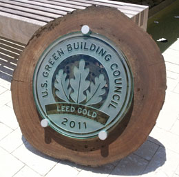 leed gold plaque